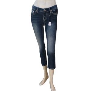 656840....Apt.9 Capri Jeans Size 0, 24" Waist 22" Inseam 7" Rise